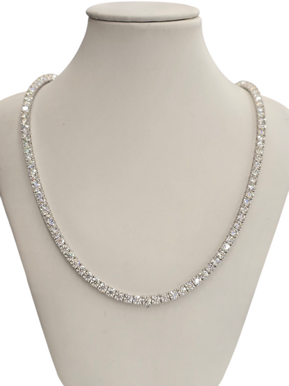 925 STERLING SILVER MOISSANITE DIAMOND TENNIS CHAIN 4MM