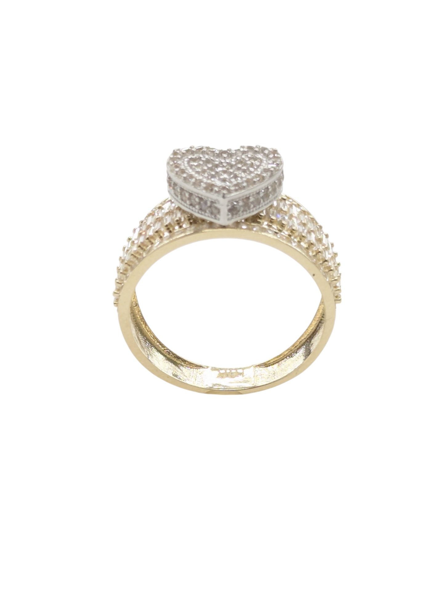 10KT REAL GOLD HEART RING