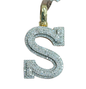 Real Diamond 10kt Yellow Gold Initial A - Z Pendant