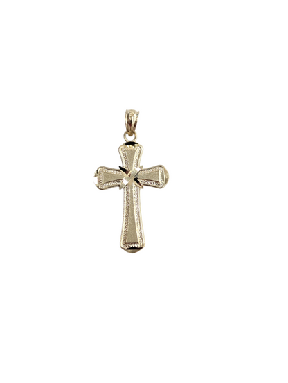 10kt REAL GOLD CROSS PENDANT