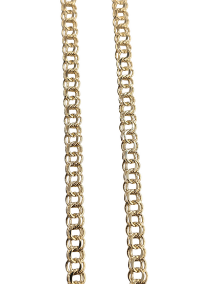 10kt Real Solid Gold Chino link Chain 7mm