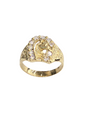 14KT REAL GOLD HORSESHOE RING