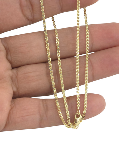 14KT REAL GOLD FRANCO CHAIN 1.6 MM