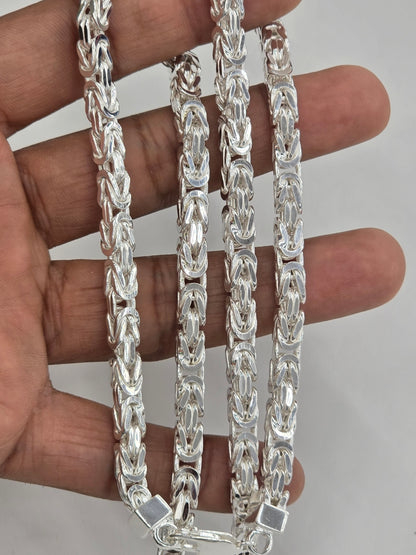 925 Sterling Silver Byzantine Chain 5.5 mm