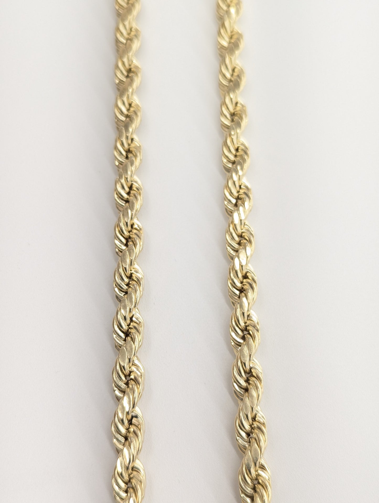 10kt Real Gold Rope Chain 7.8 mm