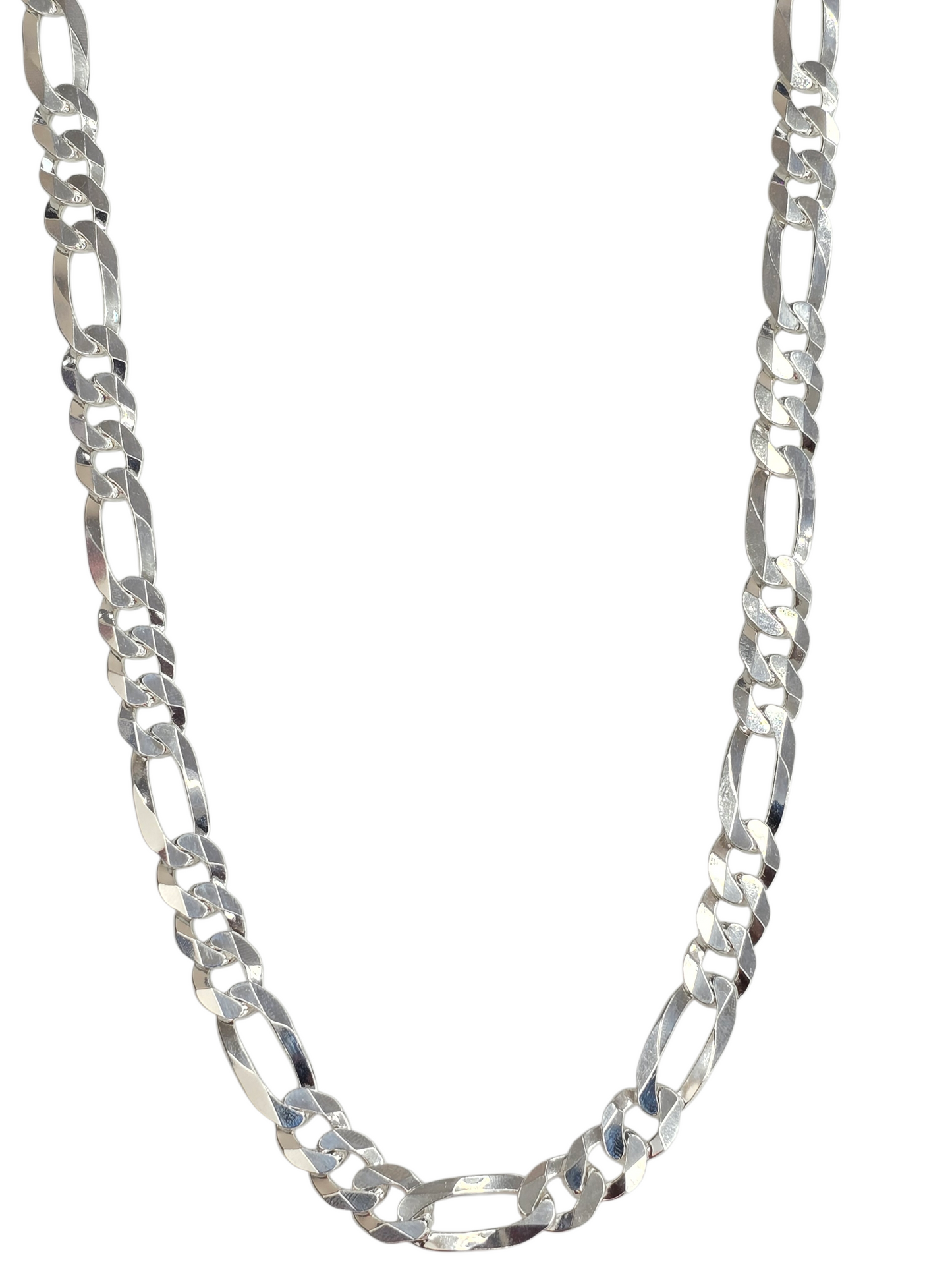 925 STERLING SILVER FIGARO CHAIN 10 MM