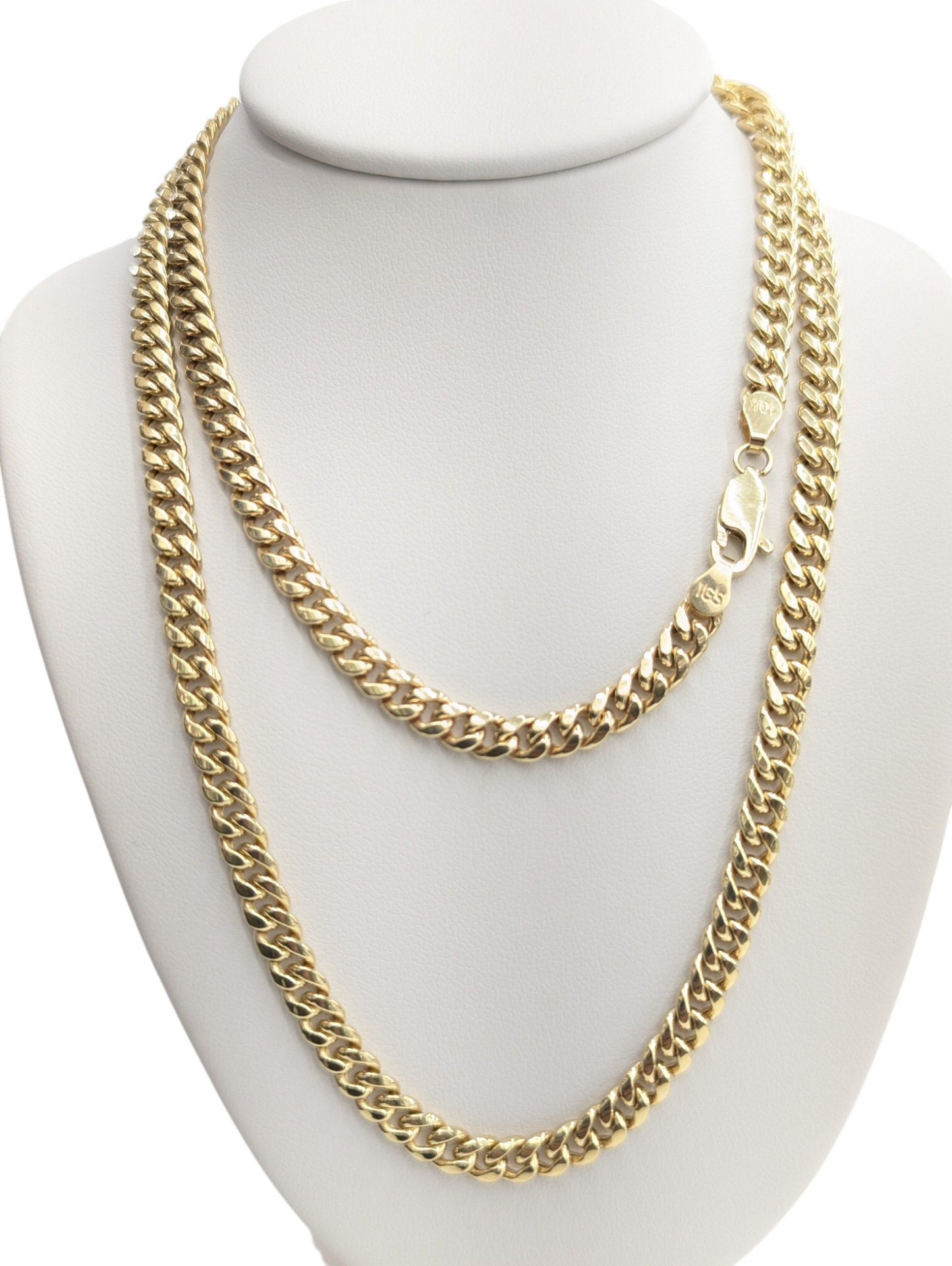 10kt Real Gold Miami Cuban Style Chain 4.5 mm