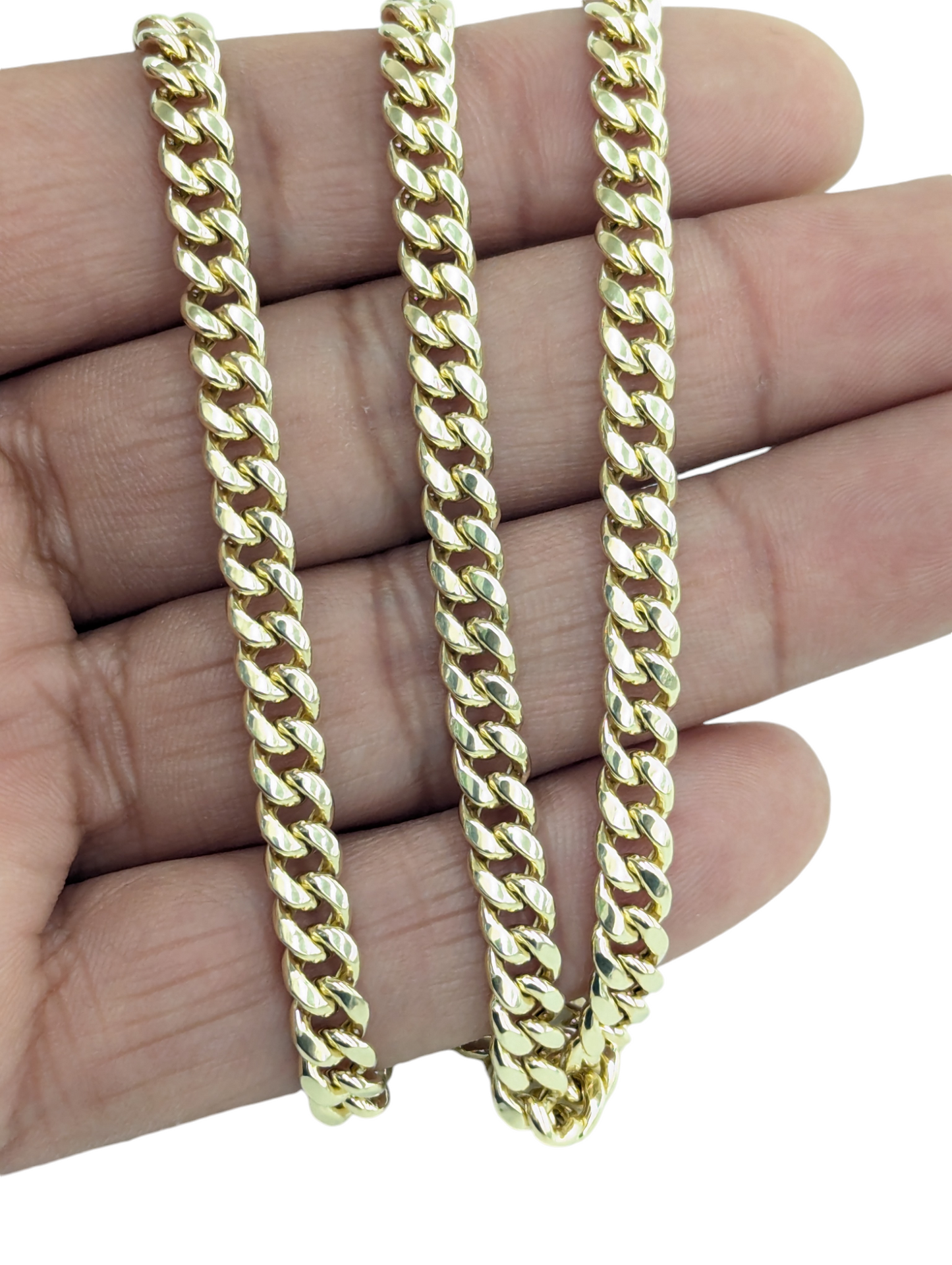 10KT REAL GOLD MIAMI CUBAN CHAIN 6MM