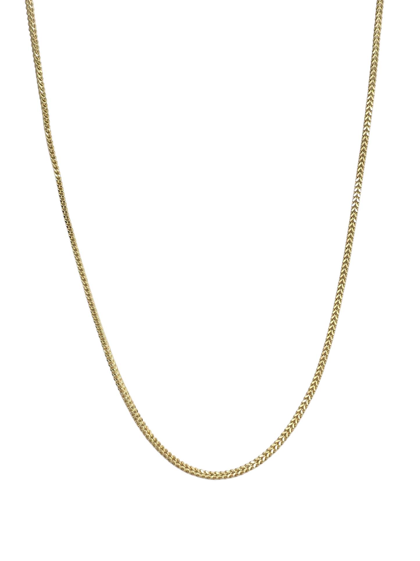 10KT REAL GOLD FRANCO CHAIN