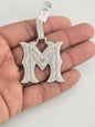 925 STERLING SILVER MOISSANITE DIAMOND INITIAL LETTER PENDANT