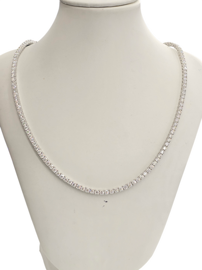925 STERLING SILVER MOISSANITE DIAMOND TENNIS CHAIN 3.2MM