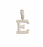 925 Sterling Silver Moissanite Diamond Initial A to Z Pendant