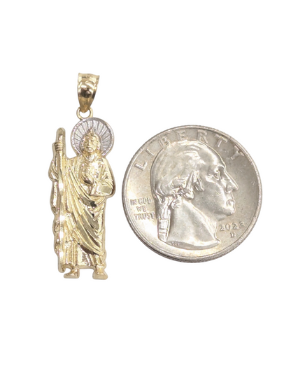 10KT REAL GOLD SAINT JUDE PENDANT