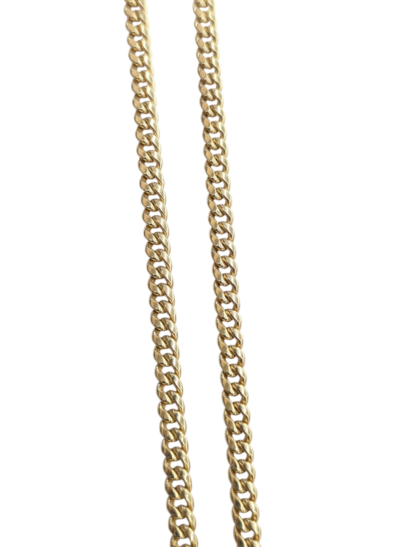 10kt Real Gold Miami Cuban Style Chain 4.5 mm