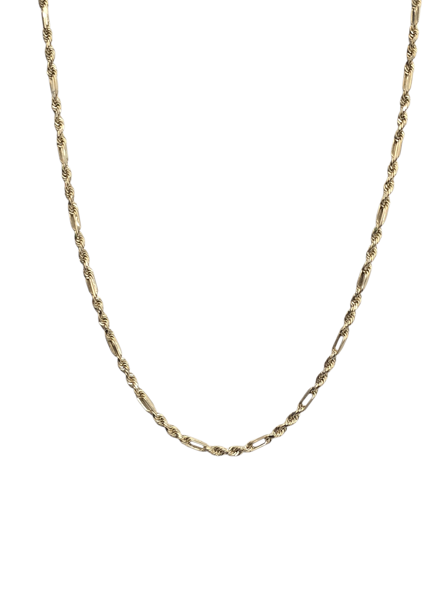 10KT REAL GOLD MILANO CHAIN 3 MM 18 INCHES