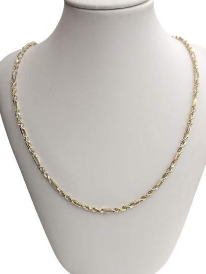 10KT REAL GOLD MILANO CHAIN