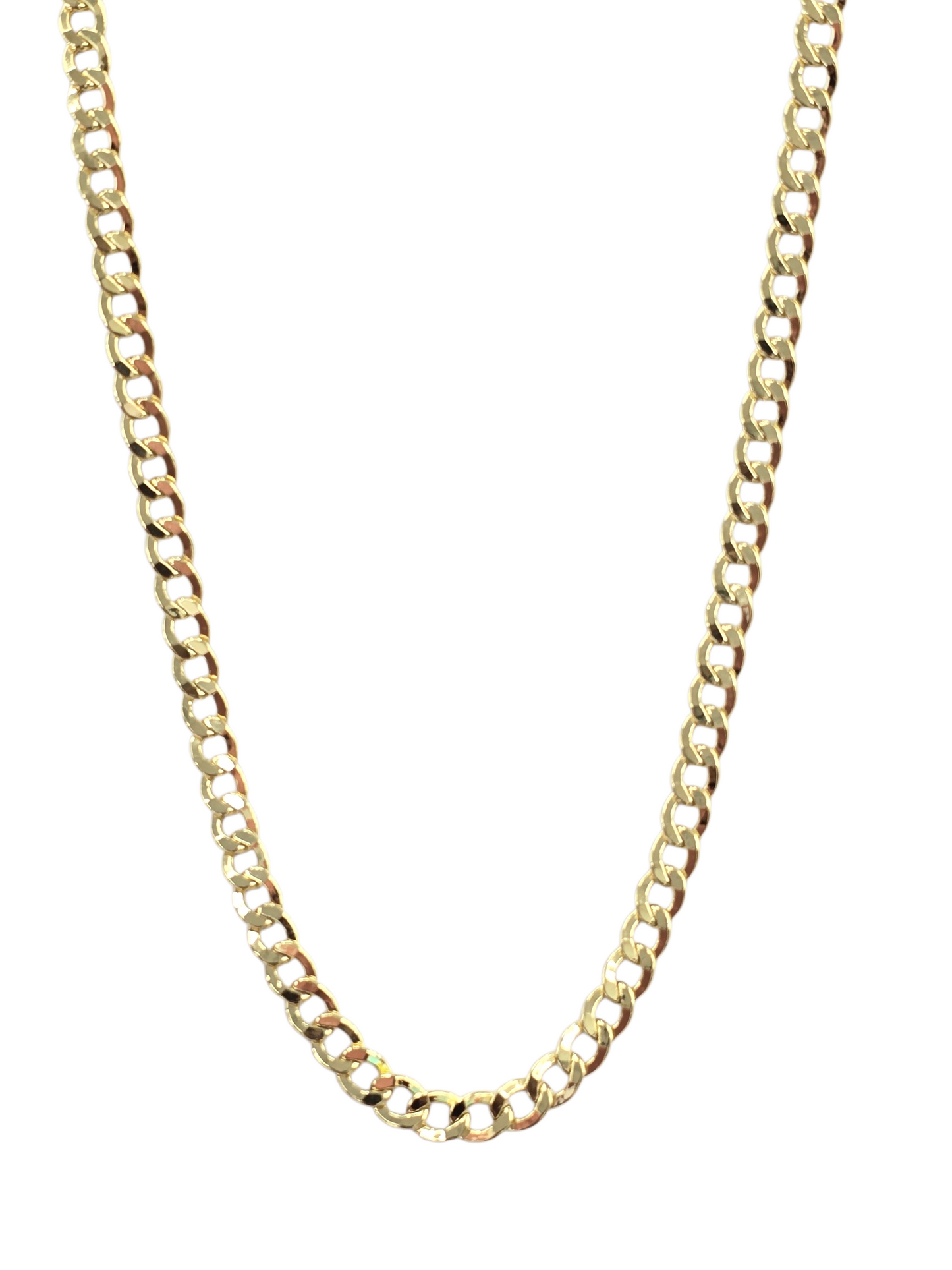 10KT REAL GOLD CUBAN CURB CHAIN 6.5MM