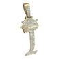 REAL NATURAL DIAMOND 10KT GOLD INITIAL A TO Z PENDANT