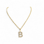 REAL DIAMOND 10KT GOLD BLOCK LETTER INITIAL A TO Z FOR MEN AND WOMEN