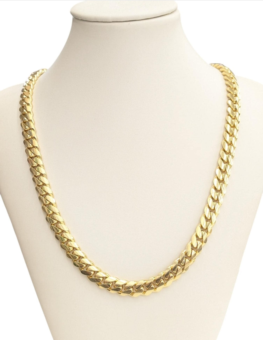 10K REAL GOLD SOLID MIAMI CUBAN CHAIN 7.9MM