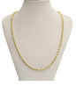 10KT REAL YELLOW GOLD SOLID ROPE CHAIN 4MM FOR MEN AND WOMEN