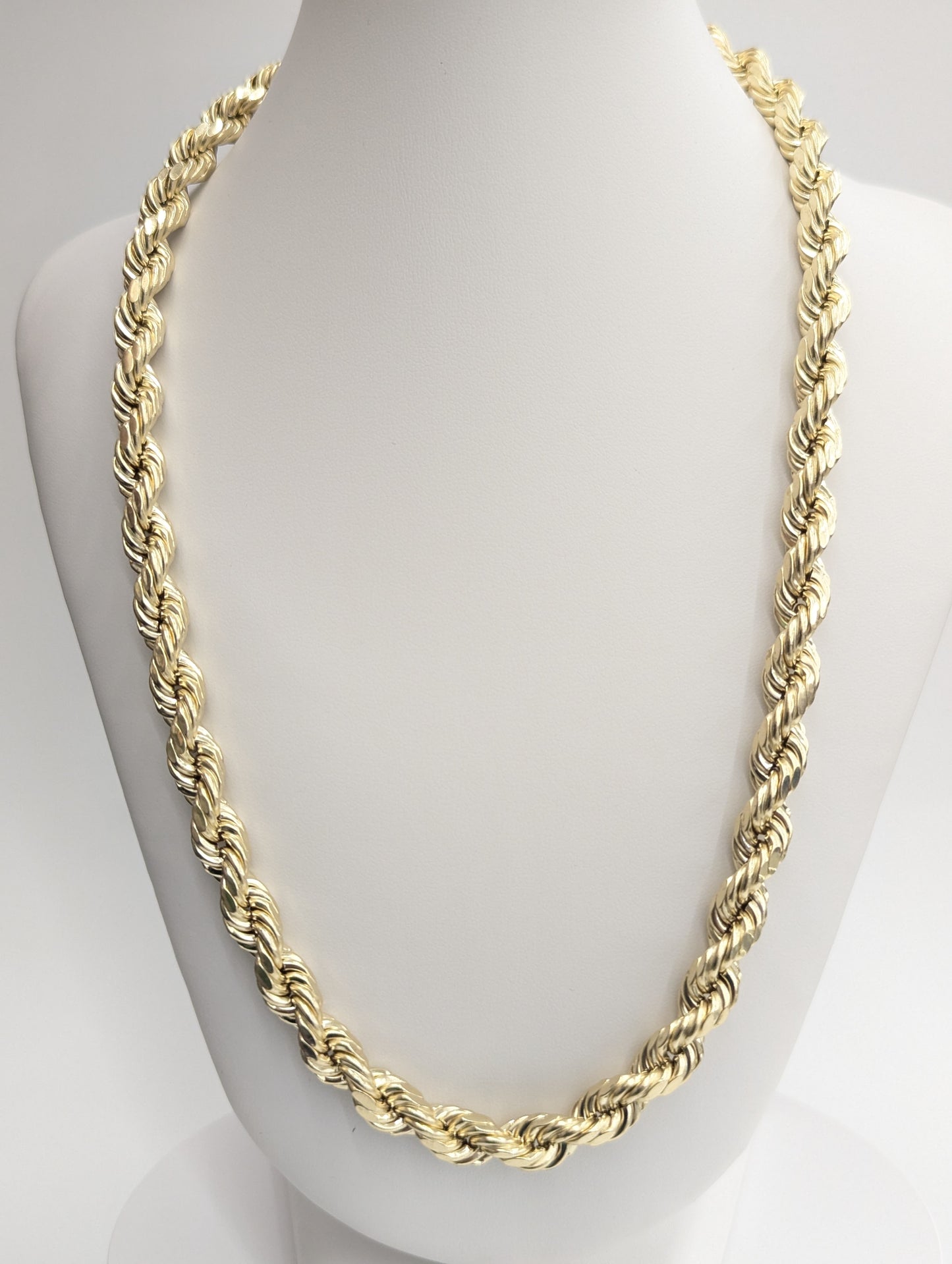 10kt Real Gold Rope Chain 7.8 mm