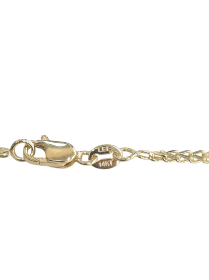 14KT REAL GOLD FRANCO CHAIN 1.6 MM