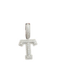 925 Sterling Silver Moissanite Diamond Initial A to Z Pendant