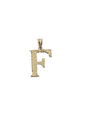 10kt Real Gold Block Letter Initials A - Z