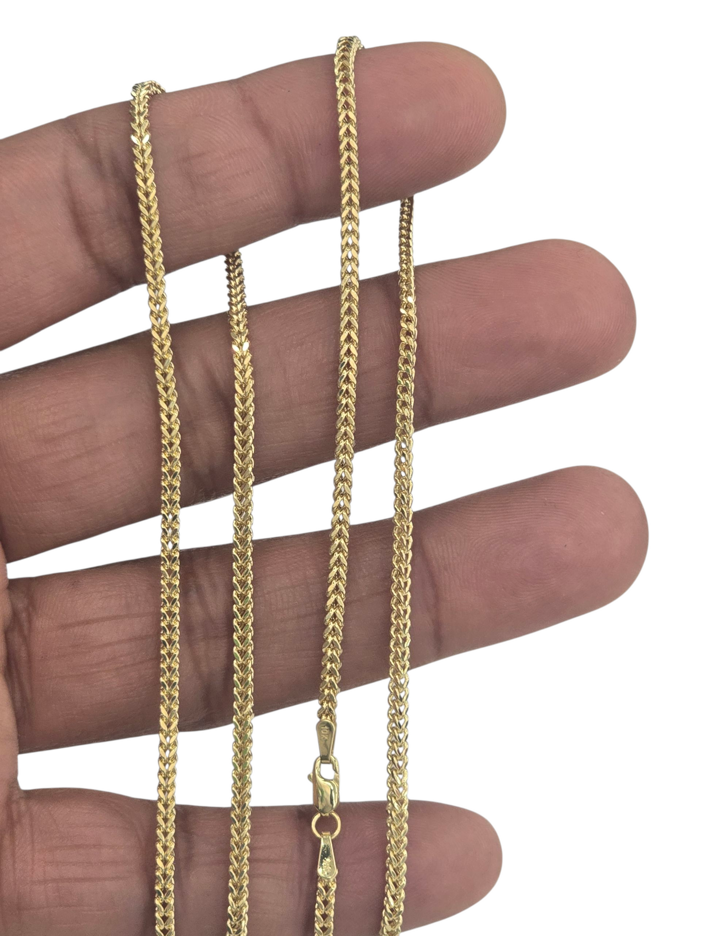 10KT REAL GOLD FRANCO CHAIN