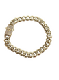 10KT REAL GOLD MONACO STYLE BRACELET 9.2 MM