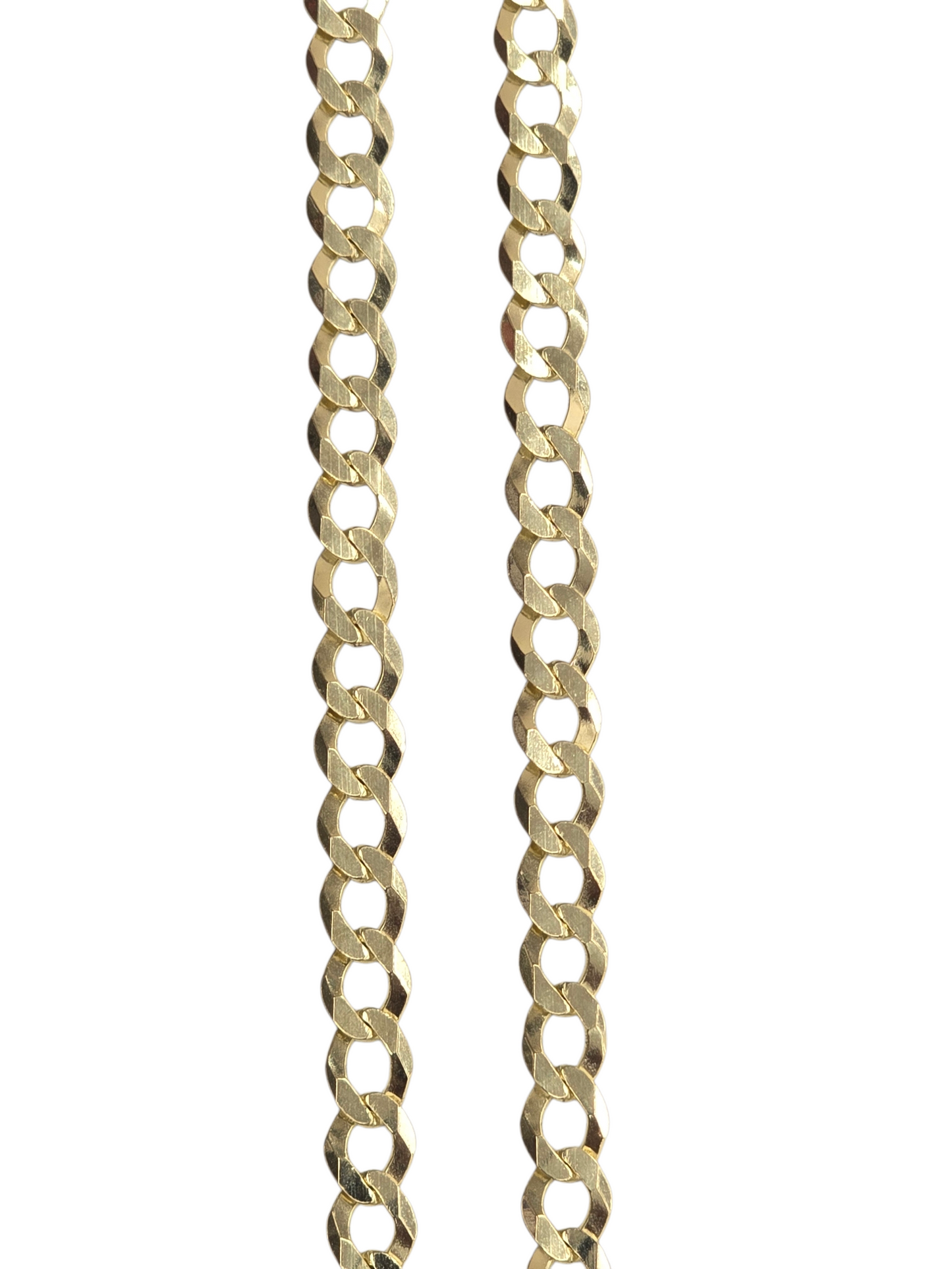 10KT REAL GOLD SOLID CUBAN CURB CHAIN 6MM FOR MEN AND WOMEN