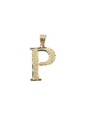 10kt Real Gold Block Letter Initials A - Z