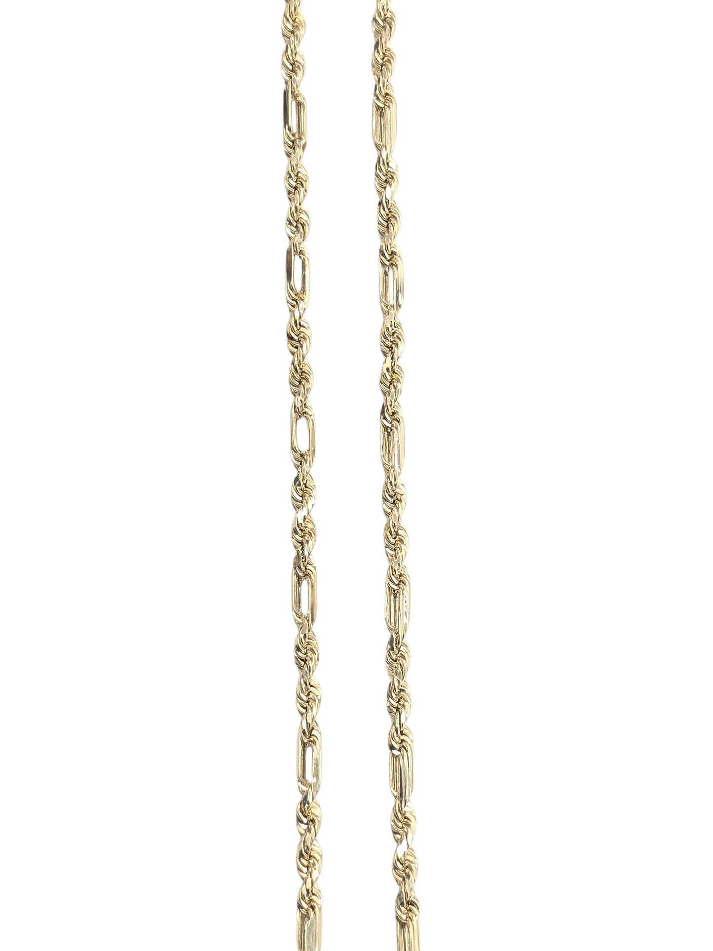 10KT REAL GOLD MILANO CHAIN 3 MM 18 INCHES