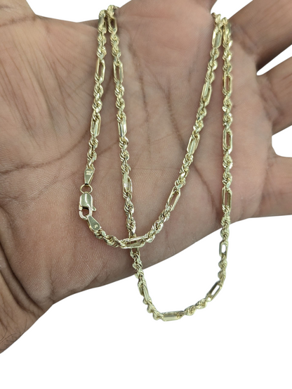 10KT REAL GOLD MILANO CHAIN