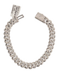 925 STERLING SILVER MOISSANITE DIAMOND BRACELET 8MM AND 10 MM 8 INCHES