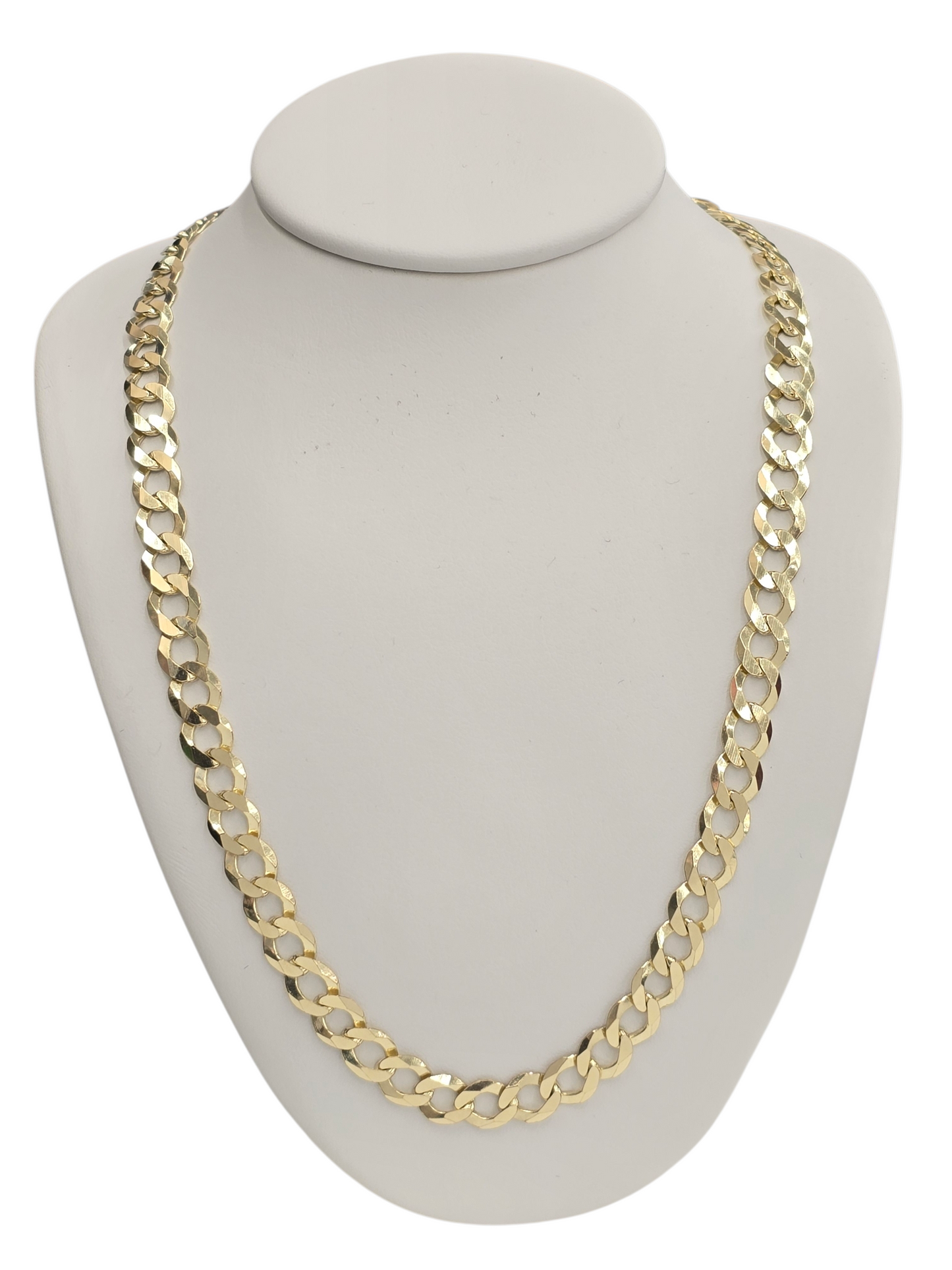 10KT REAL GOLD SOLID CUBAN CURB CHAIN 6MM FOR MEN AND WOMEN