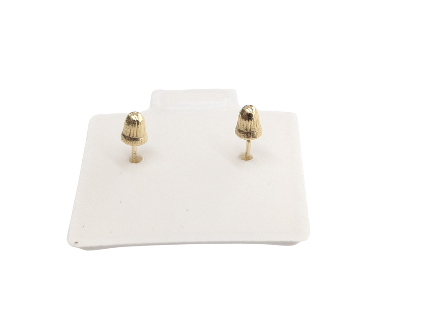 10kt Real Gold Heart Stud Earring 6mm