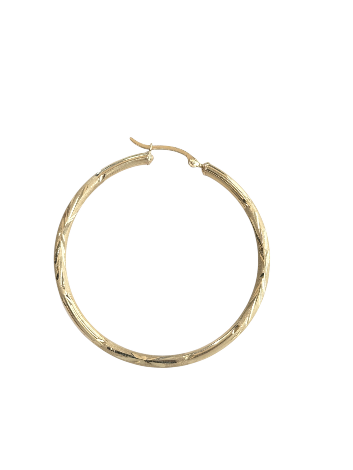 10KT REAL GOLD HOOP EARRING
