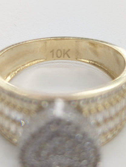 10KT REAL GOLD HEART RING