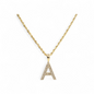 REAL DIAMOND 10KT GOLD BLOCK LETTER INITIAL A TO Z FOR MEN AND WOMEN