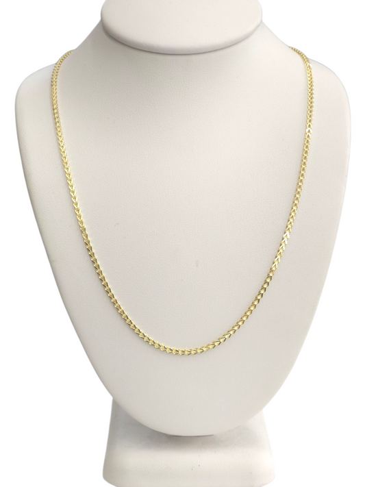 14KT REAL GOLD FRANCO CHAIN 1.6 MM