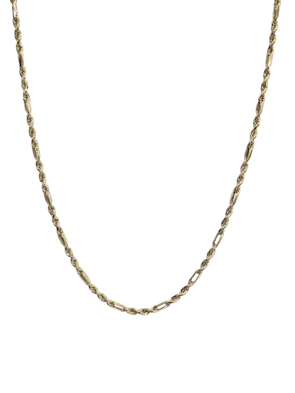 10KT REAL GOLD MILANO CHAIN 3 MM 18 INCHES