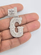 925 STERLING SILVER MOISSANITE DIAMOND INITIAL LETTER PENDANT