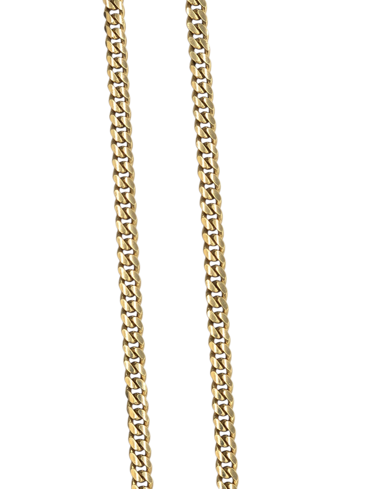 14kt REAL GOLD SOLID MIAMI CUBAN CHAIN 4MM