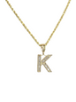 REAL DIAMOND 10KT GOLD BLOCK LETTER INITIAL A TO Z FOR MEN AND WOMEN
