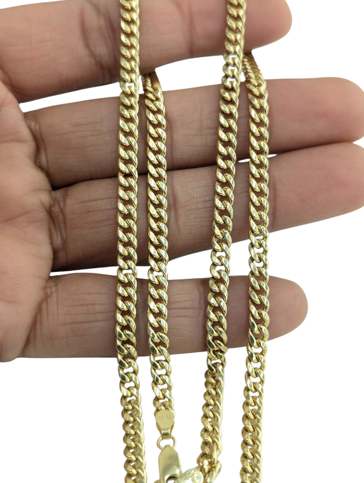 10kt Real Gold Miami Cuban Style Chain 4.5 mm