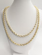 10KT REAL GOLD ROPE CHAIN 8 mm