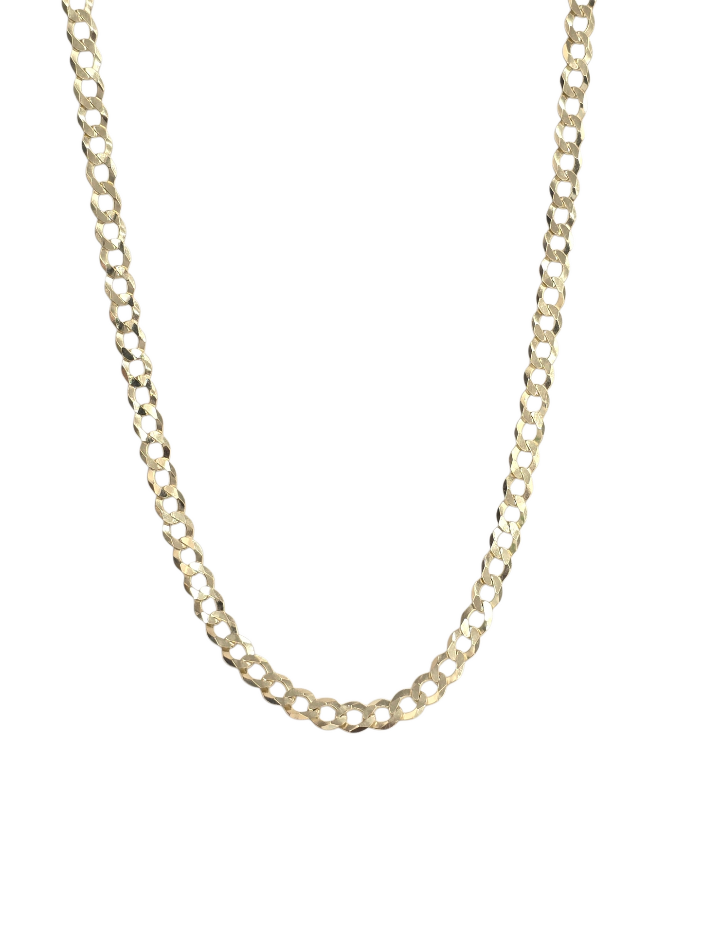10KT REAL GOLD SOLID CUBAN CURB CHAIN 6MM FOR MEN AND WOMEN