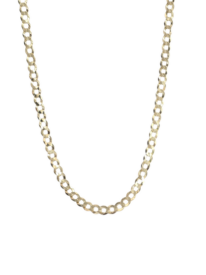 10KT REAL GOLD SOLID CUBAN CURB CHAIN 6MM FOR MEN AND WOMEN